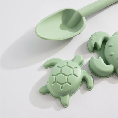Playground 8 Piece Silicone Bucket Set - Light Sage