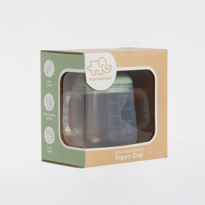 Playground Silicone Sippy Cup - Light Sage