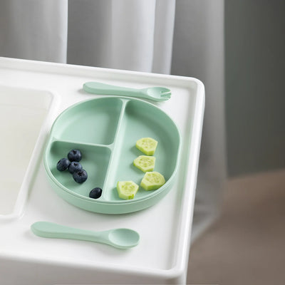 Playground Silicone Feeding Set - Light Sage