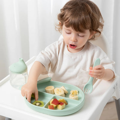 Playground Silicone Feeding Set - Light Sage