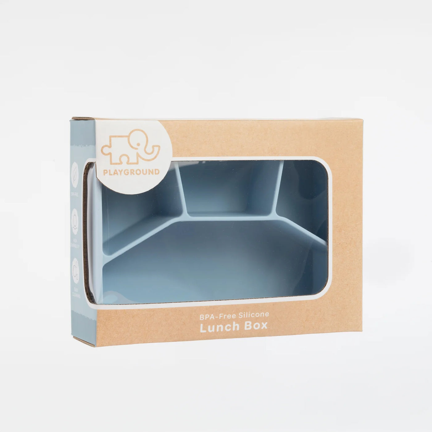 Playground Silicone Lunch Box Large - Dusty Blue