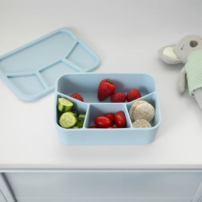 Playground Silicone Lunch Box Large - Dusty Blue