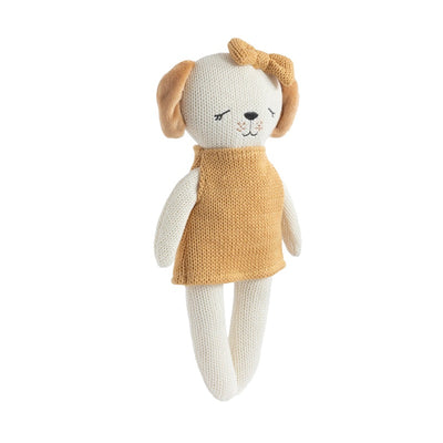 Living Textiles Knitted Animal Toy - Paula the Puppy