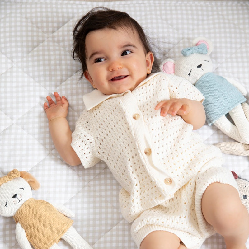 Living Textiles Knitted Animal Toy - Paula the Puppy