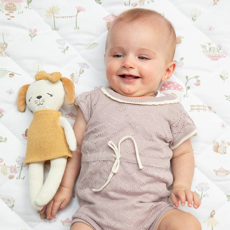 Living Textiles Knitted Animal Toy - Paula the Puppy