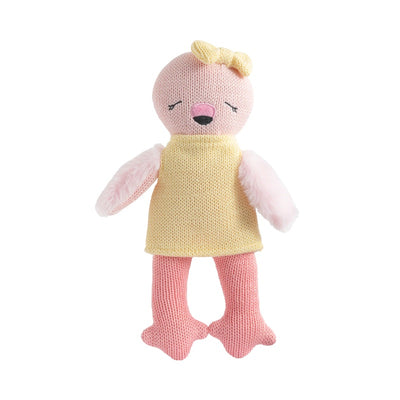 Living Textiles Knitted Animal Toy - Freya the Flamingo