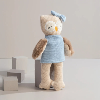 Living Textiles Knitted Animal Toy - Ollie the Owl