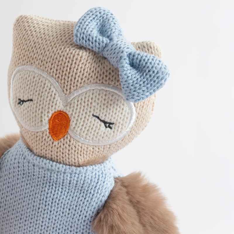 Living Textiles Knitted Animal Toy - Ollie the Owl