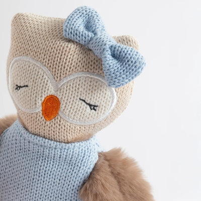 Living Textiles Knitted Animal Toy - Ollie the Owl