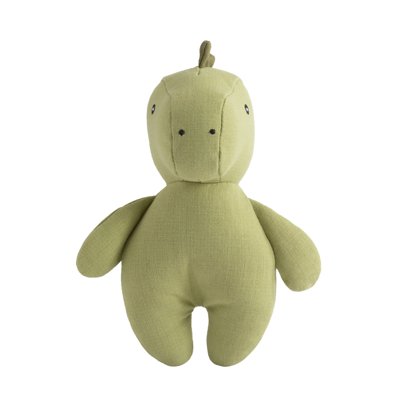 Living Textiles Small Linen Animal - Dennis the Dinosaur