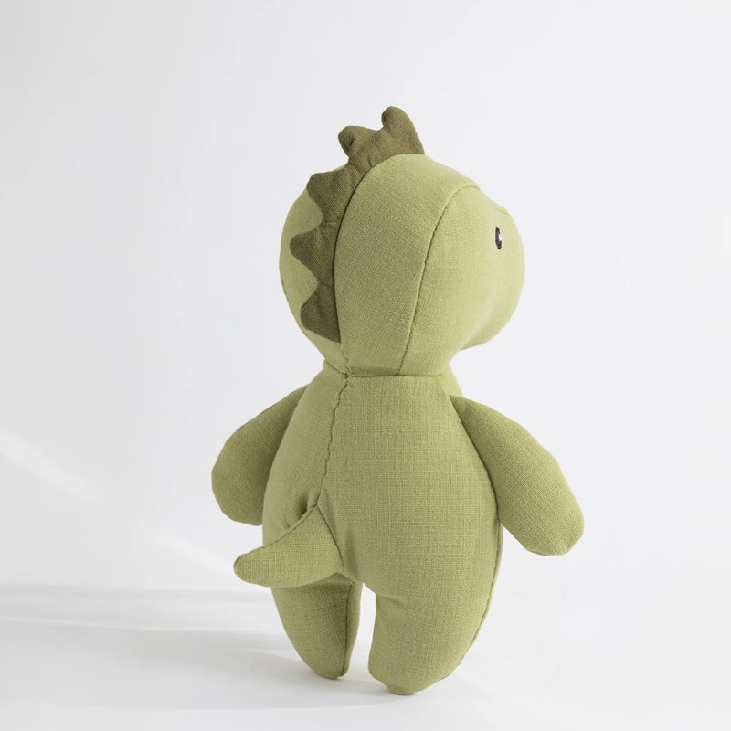 Living Textiles Small Linen Animal - Dennis the Dinosaur