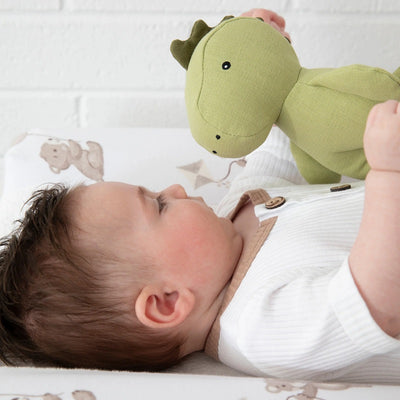 Living Textiles Small Linen Animal - Dennis the Dinosaur