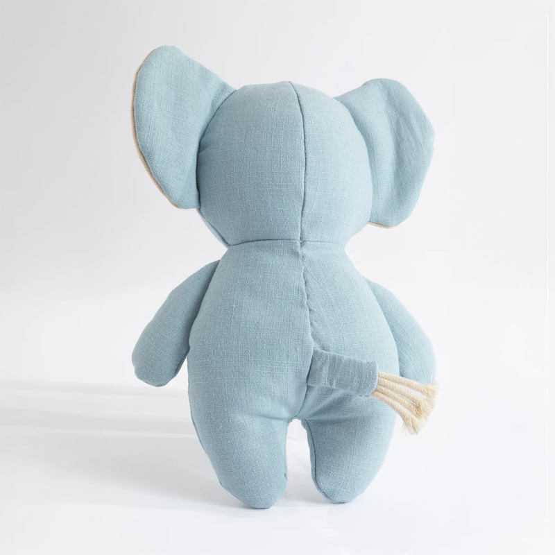Living Textiles Small Linen Animal - Eddie the Elephant