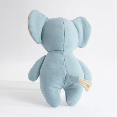 Living Textiles Small Linen Animal - Eddie the Elephant