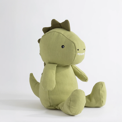 Living Textiles Large Linen Animal - Dennis the Dinosaur
