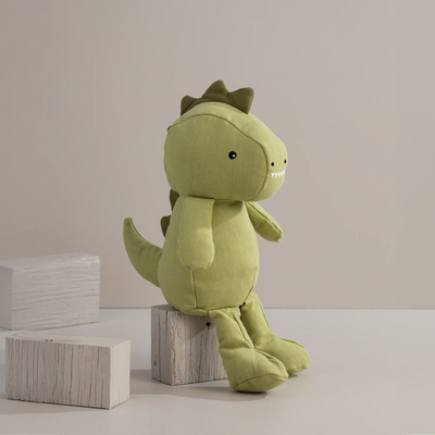 Living Textiles Large Linen Animal - Dennis the Dinosaur