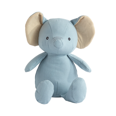 Living Textiles Large Linen Animal - Eddie the Elephant
