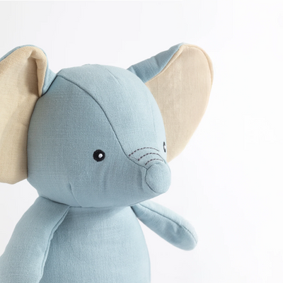 Living Textiles Large Linen Animal - Eddie the Elephant
