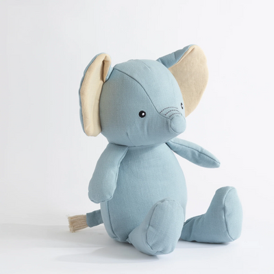 Living Textiles Large Linen Animal - Eddie the Elephant