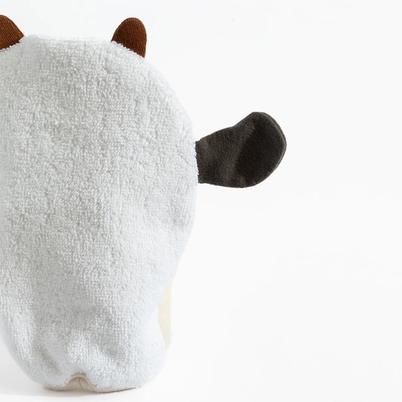 Living Textiles Organic Bath Mitt - Tractor Ride/Cow