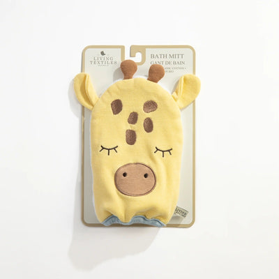 Living Textiles Organic Bath Mitt - Wild Safari/Giraffe