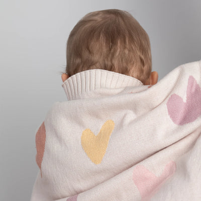 Living Textiles Jacquard Blanket - Bohemian Bliss/Heart
