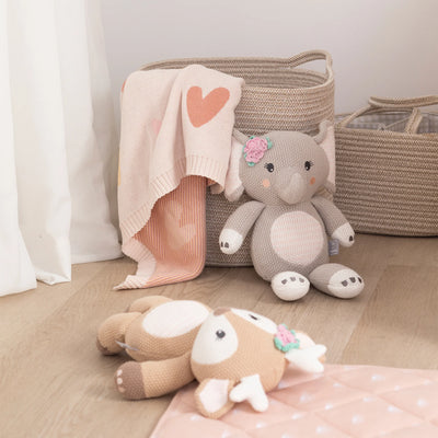 Living Textiles Jacquard Blanket - Bohemian Bliss/Heart