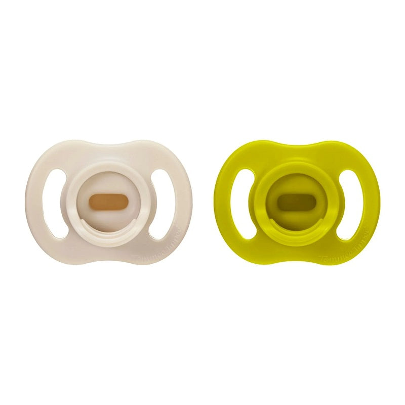 Tommee Tippee Ultra-Light Stayput Silicone Soother 2 Pack 6-18 Months - Green Pack