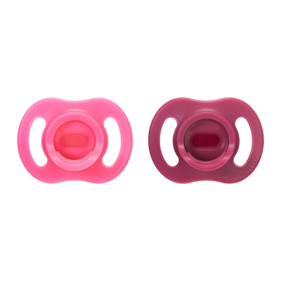 Tommee Tippee Ultra-Light Stayput Silicone Soother 2 Pack 6-18 Months - Pink Pack