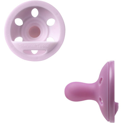 Tommee Tippee Breast-Like Silicone Soother 2 Pack 6-18 Months - Lilac Pack