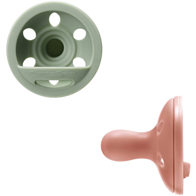 Tommee Tippee Breast-Like Silicone Soother 2 Pack 6-18 Months - Green Pack