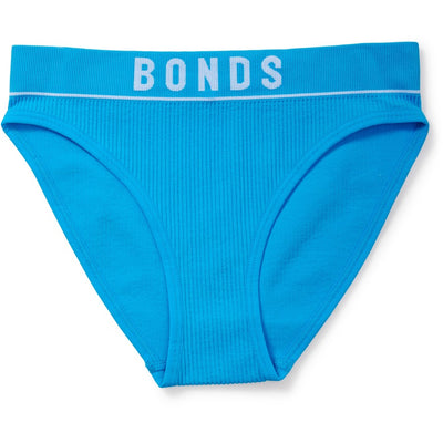 Bonds Girls Original Rib Bikini 2 Pack - Blue/Purple