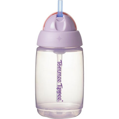 Tommee Tippee Active Straw Drink Bottle 390ml 12m+ - Purple