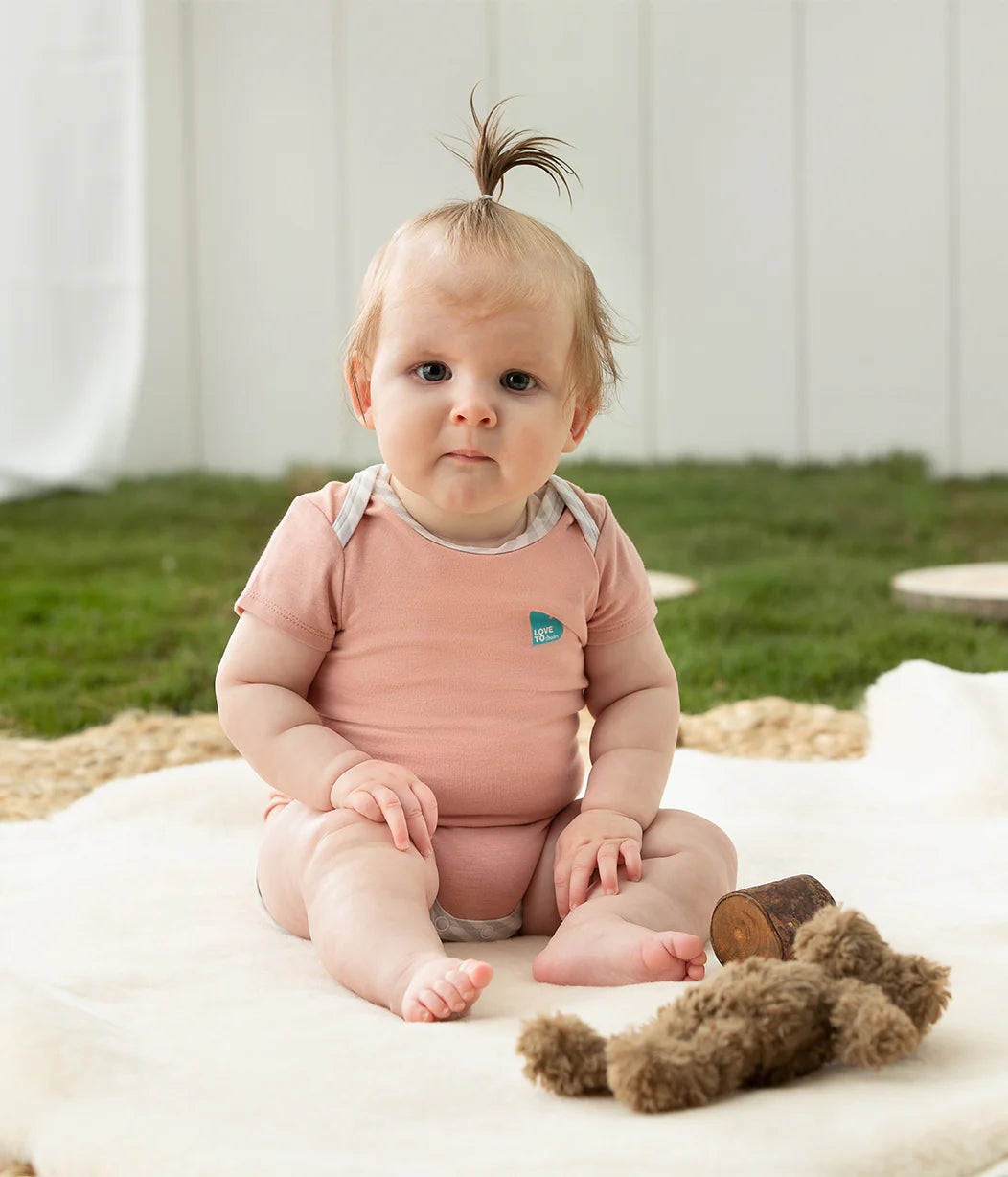 Love To Dream™ ECOVERO™ Short Sleeve Bodysuit - Rose
