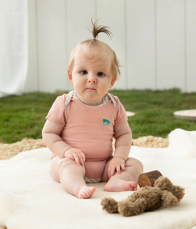 Love To Dream™ ECOVERO™ Short Sleeve Bodysuit - Rose