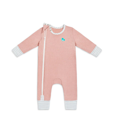Love To Dream Ecovero Side Zip Footless Romper - Rose