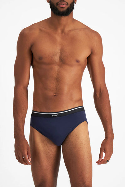 Bonds Men's 5 Pack Hipster Brief - Blue/Navy/Red/Charcoal/Black