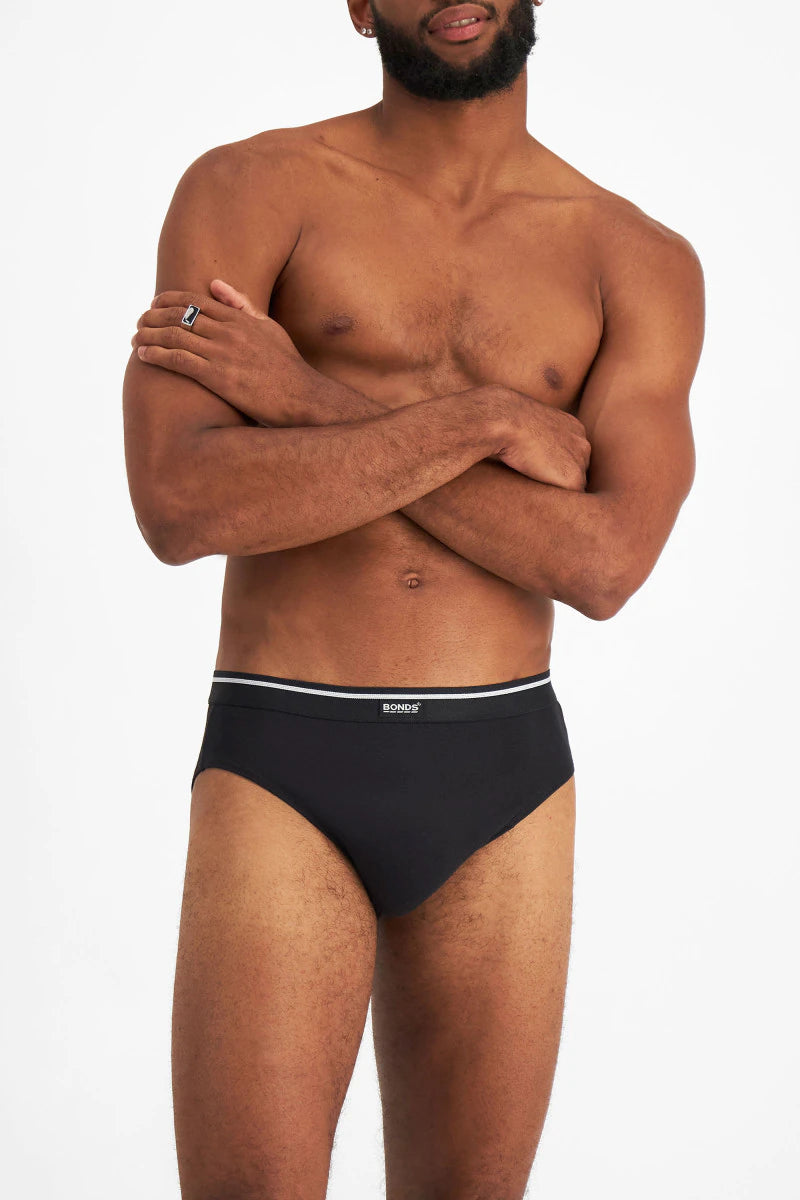 Bonds Men's 5 Pack Hipster Brief - Blue/Navy/Red/Charcoal/Black