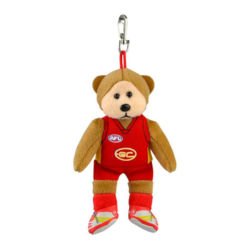 Korimco 14cm AFL Keyclip Gold Coast Soft Toy