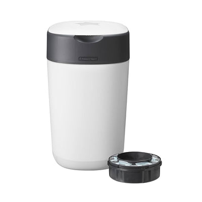 Tommee Tippee Twist & Click Nappy Disposal Unit - Cotton White