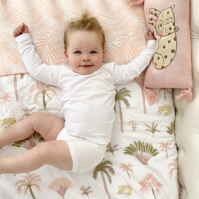 Living Textiles 100% Cotton Knit Cushion - Tropical Mia
