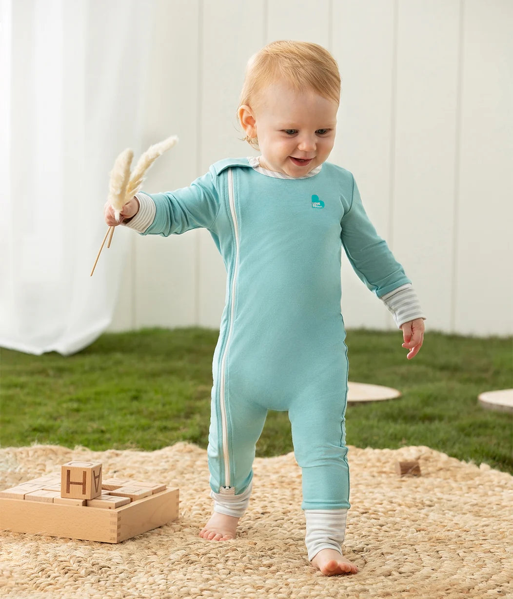 Love To Dream Ecovero Side Zip Footless Romper - Marine