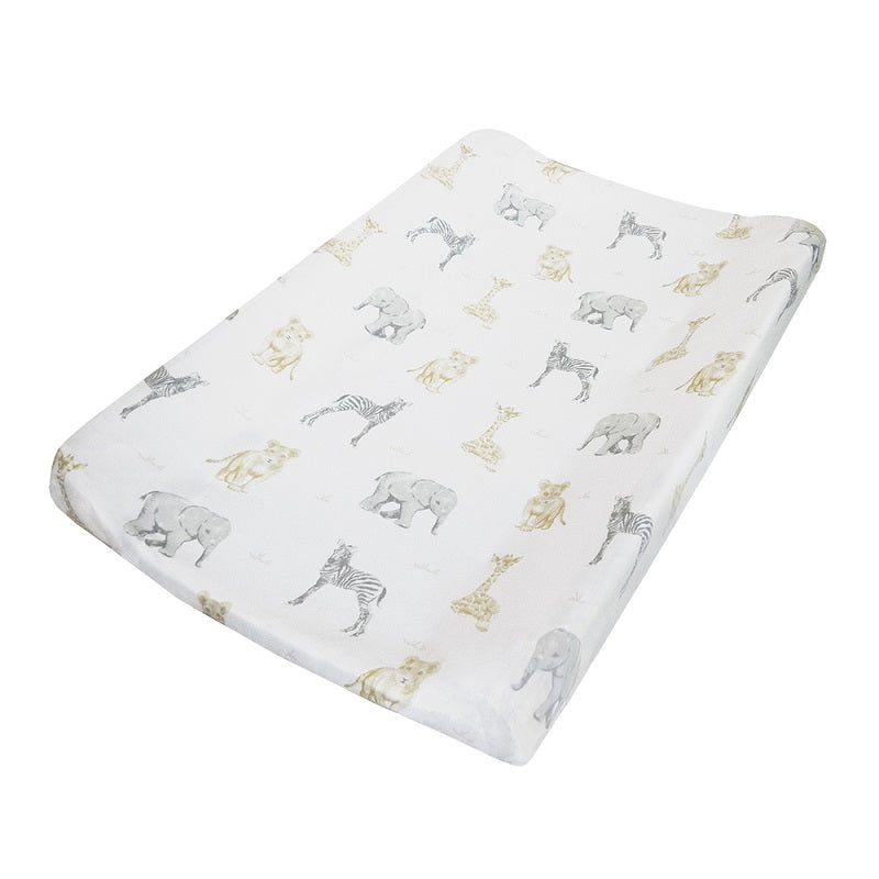 Living Textiles Change Pad Cover & Liner - Savanna Babies