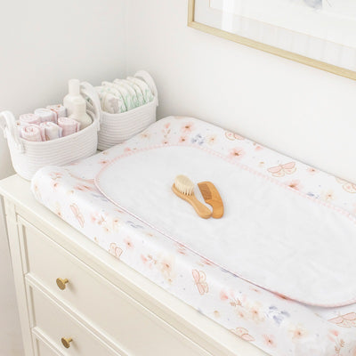 Living Textiles Change Mat Cover and Liner - Butterfly Garden