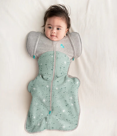 Love To Dream Swaddle Up™ Transition Bag Fleece 1.5 TOG - Olive North Star