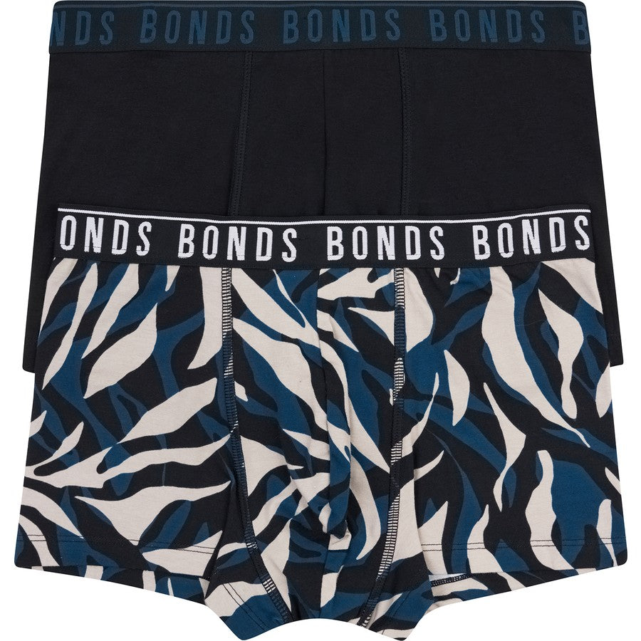 Bonds Men's Everyday Trunks 2 Pack - Navy Print