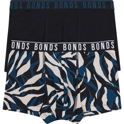 Bonds Men's Everyday Trunks 2 Pack - Navy Print