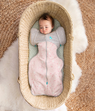 Love To Dream Swaddle Up™ Transition Bag Fleece 1.5 TOG - Rose North Star