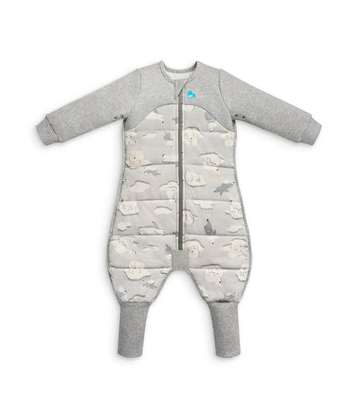 Love To Dream Quilted Cotton Sleep Suit Long Sleeve 3.5 TOG - Grey South Pole