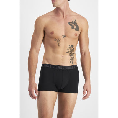 Bonds Men's Everyday Trunks 2 Pack - Multi - Pink Print/Black
